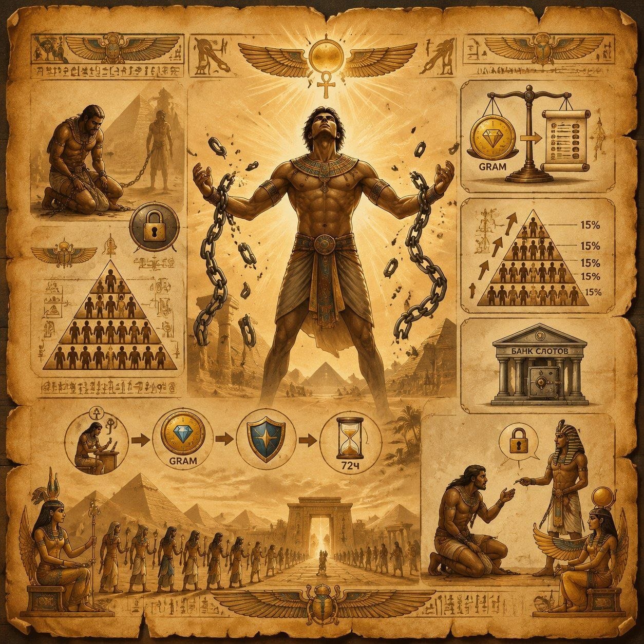 PYRAMIDS and GODS - proekt kotory`i` vorvalsia v TOP